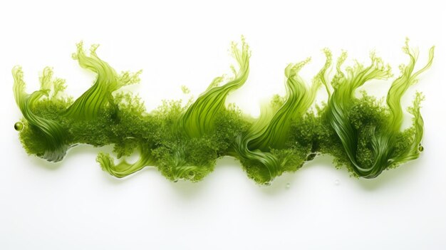 Seaweed bush on a white background isolated