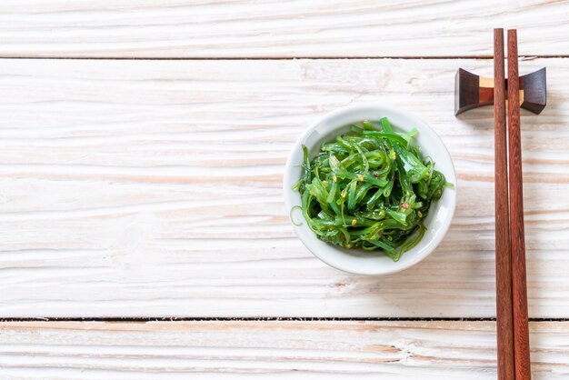 seaweed salad  in japanese style