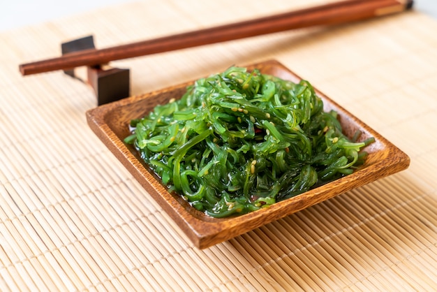 seaweed salad  in japanese style