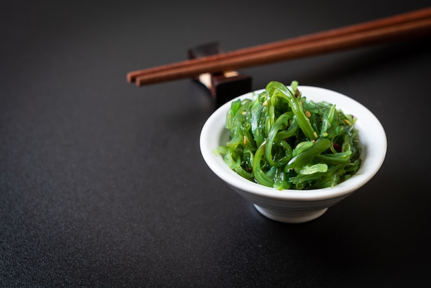 seaweed salad in japanese style