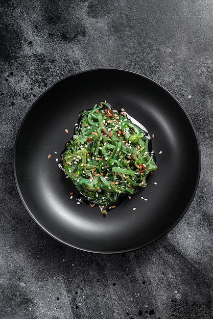 The seaweed salad with sesame seeds