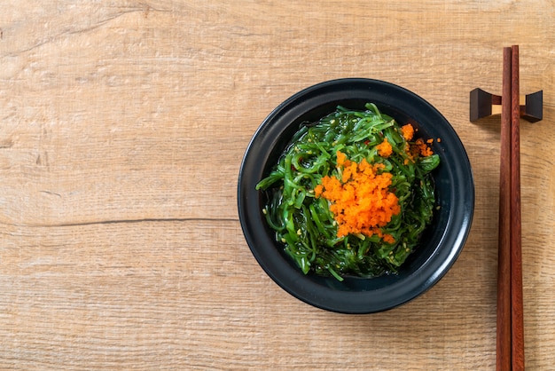 seaweed salad with shrimp eggs -Japanese style