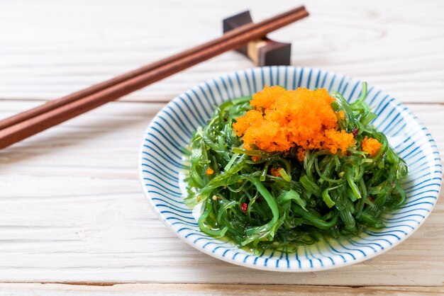 seaweed salad with shrimp eggs -Japanese style