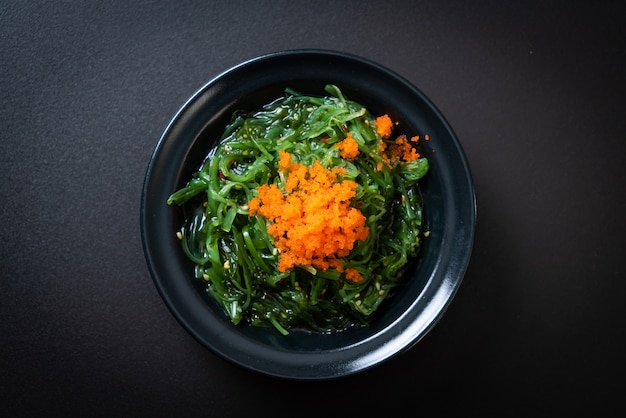 seaweed salad with shrimp eggs -Japanese style