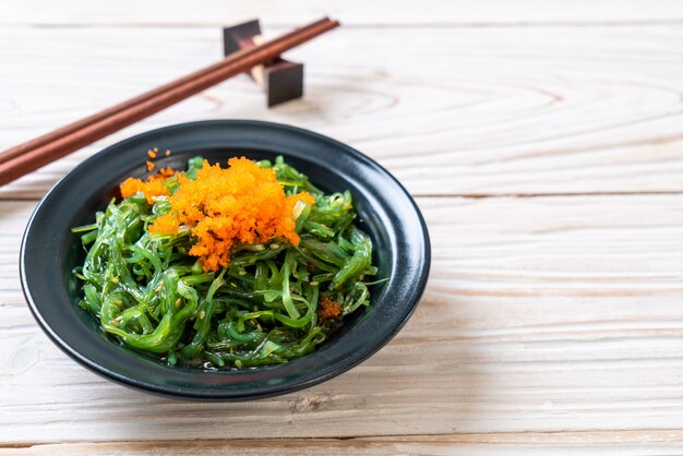 seaweed salad with shrimp eggs -Japanese style