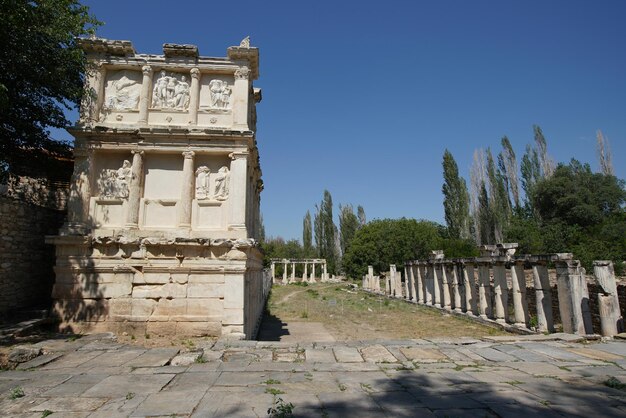 Aydin Turkiye의 Aphrodisias Ancient City에 있는 Sebastion