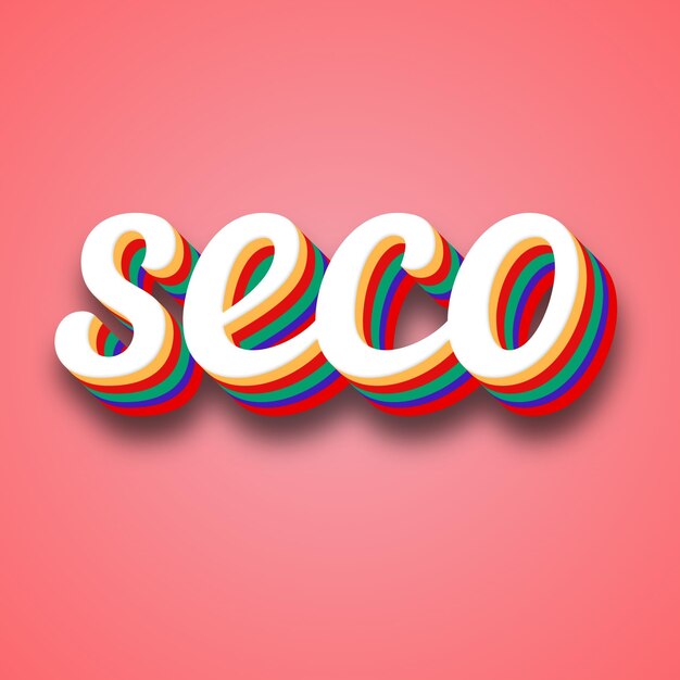 Photo seco text effect photo image cool