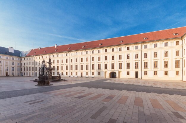 Premium Photo | The second courtyard of prague castle with kohl