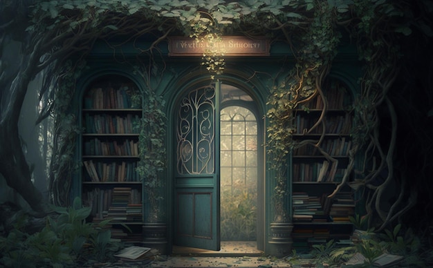 The secret door of the library