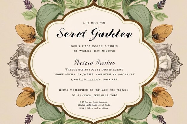 Photo secret garden soiree