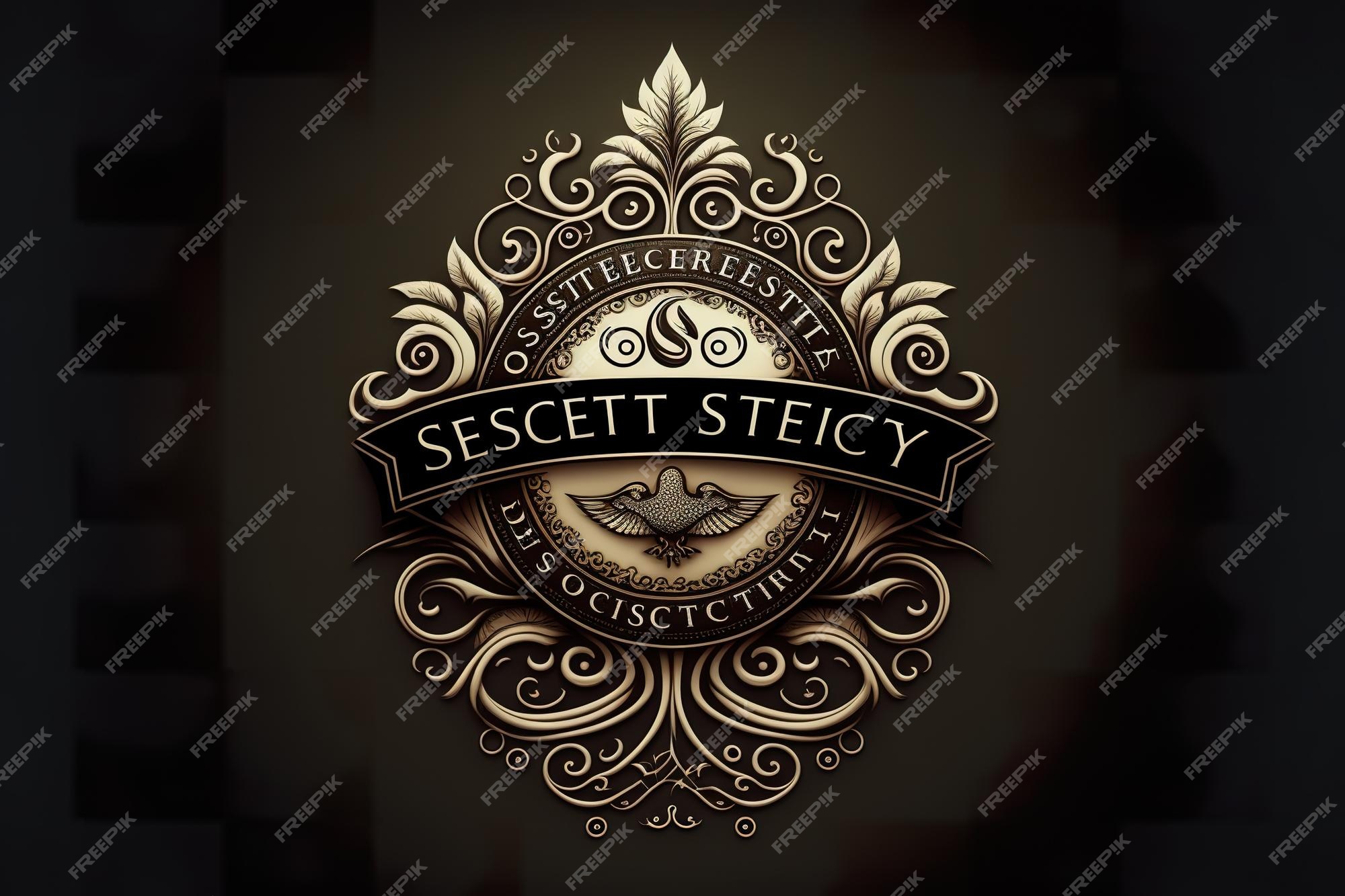 Premium Photo  Secret society emblem