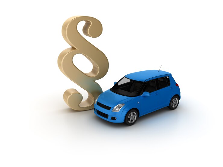 Foto sectiesymbool met auto