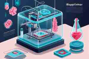 Photo a section of the lab with students using crispr technology for genetic conservation efforts vector illustration in flat style