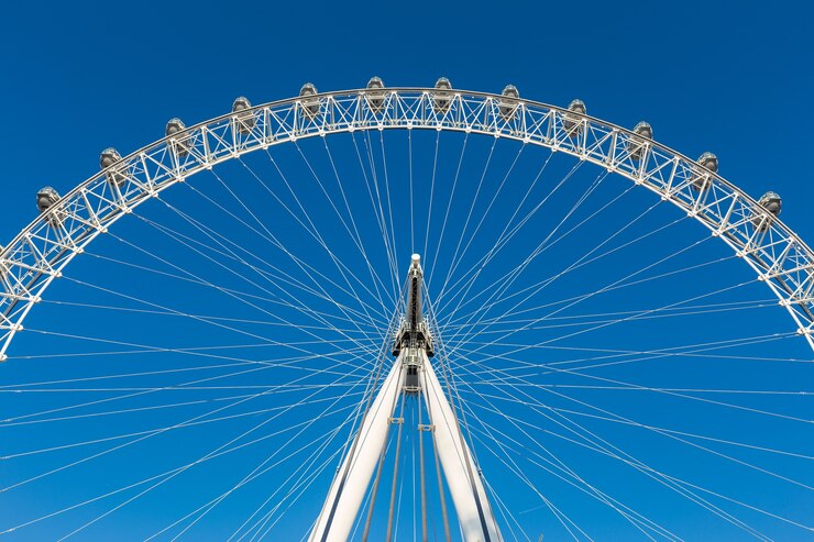 Фотография раздел london eye, колесо обозрения, против голубого неба