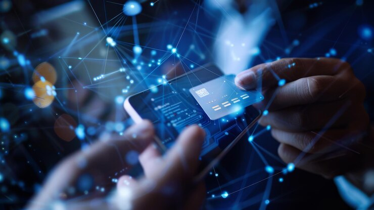 Photo secure and convenient way to pay with a credit card on your phone