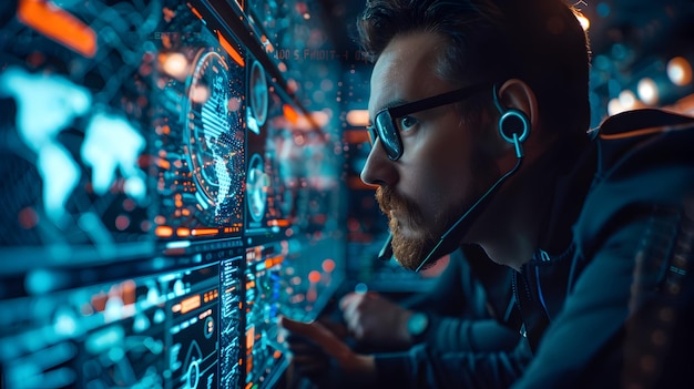 secure cybersecurity team implementing advanced safeguards to manage digital risks and protect compa