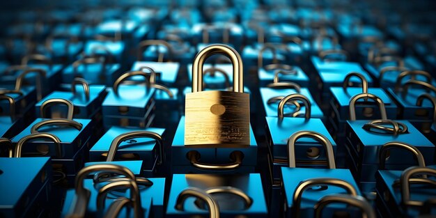 secure data with a lock pattern for cybersecurity and data security concept cybersecurity data encryption lock pattern information protection secure data storage