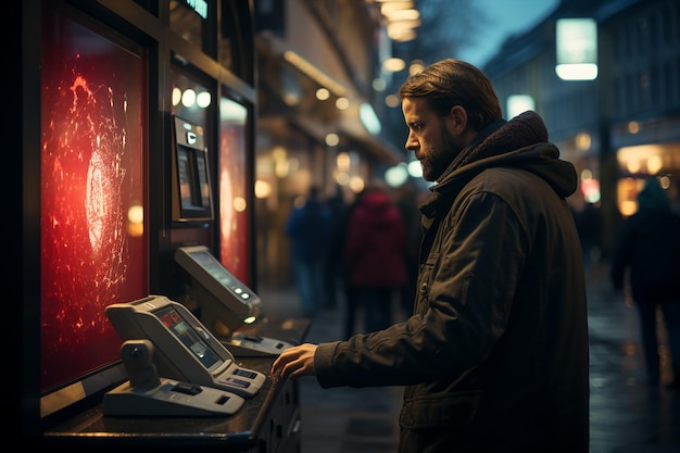 Secure Transactions Hand Holding Debit Card