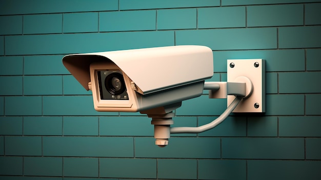 Security camera on a house Generative AI Circuit Diagram