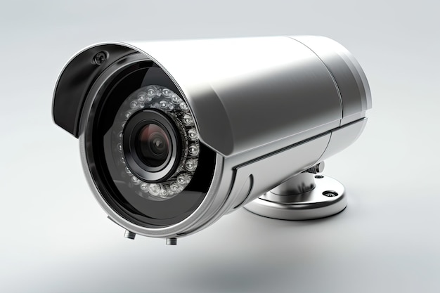 Security camera isolated on a white background