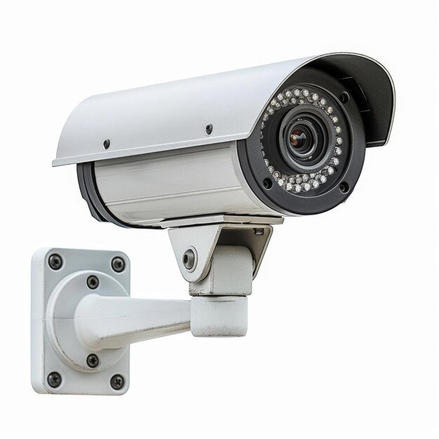 a security camera mounted on a wall