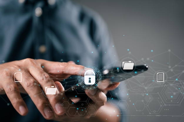 security idea for documents system for managing documents dms online documentation database and digital file storage with data encryption log in to the cloud computing system network