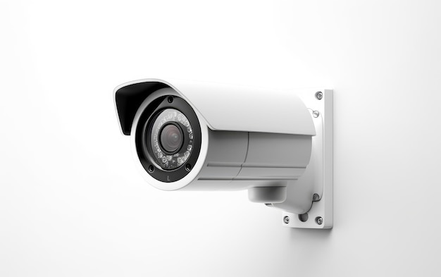 Security Monitoring Overview on White Background