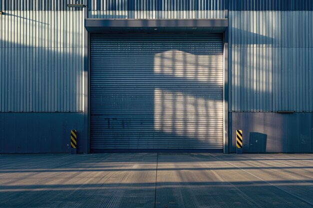 Фото Безопасные роликовые жалюзи для входов в промышленные здания с автоматической системой