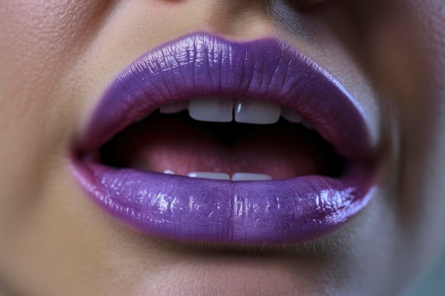 Photo seductive lips closeup of a sensual and sexy woman39s mouth