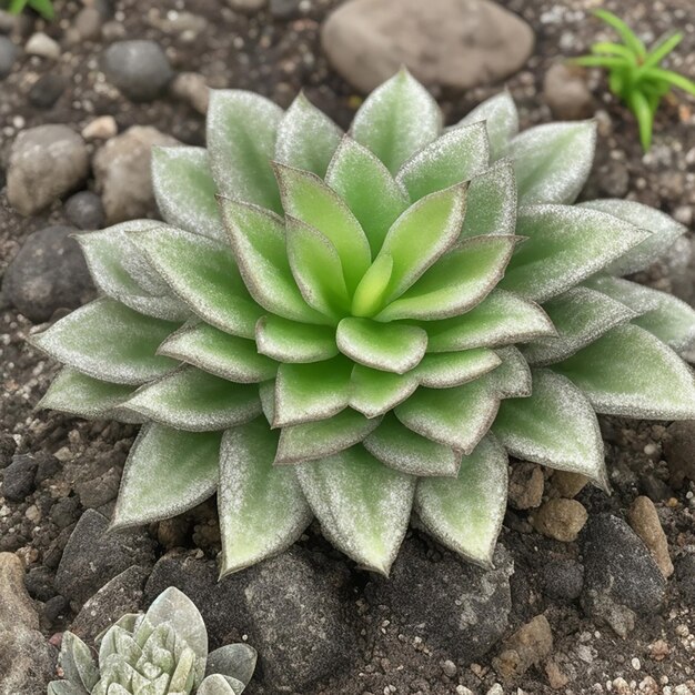 Photo seedling succulent