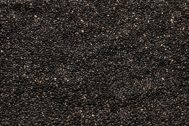 Photo seeds of a black sesame