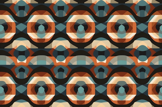 Seemless geometric pattern AI generated