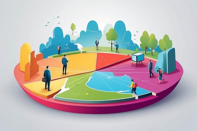 Segmentation concept illustration | Premium AI-generated image