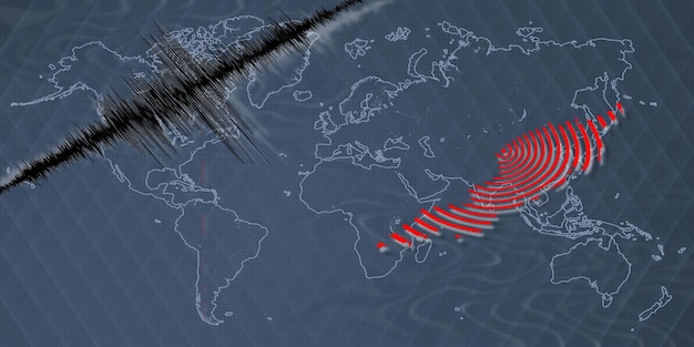 Photo seismic activity earthquake anguilla map