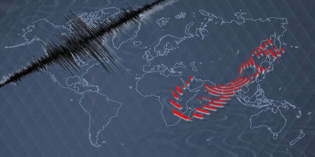 Photo seismic activity earthquake bermuda map