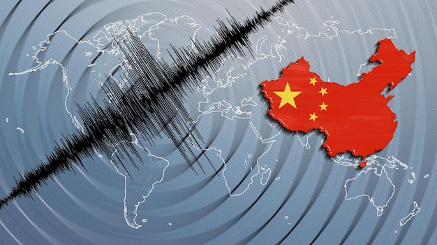 写真 地震活動 地震 中国地図 リヒタースケール