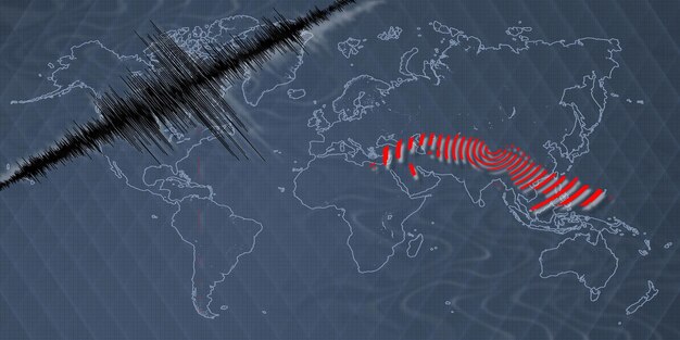 地震活動の地図 - キューバの地図