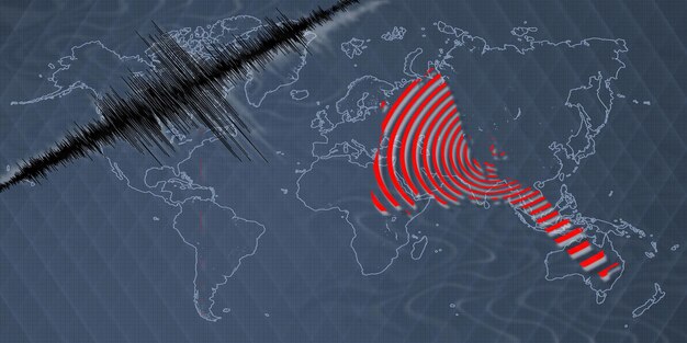 사진 지진 활동 에리트레아 지도