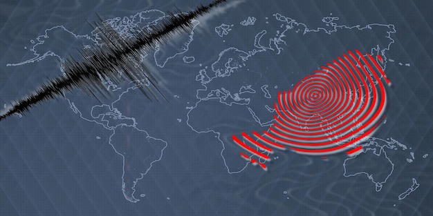 地震活動の地図 ナイジェル