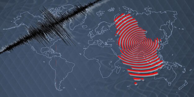 Seismic activity earthquake Serbia map