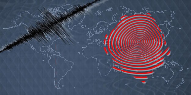 Photo seismic activity earthquake sierra leone map