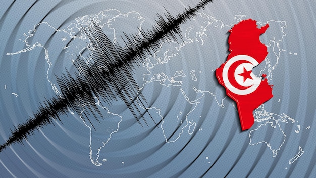 Seismic activity earthquake Tunisia map Richter scale