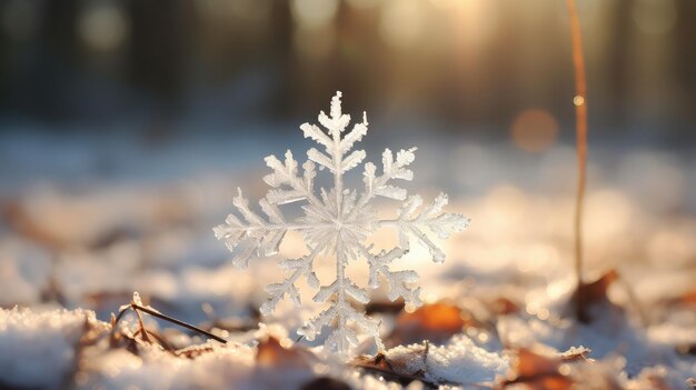 Foto seizoen mooie omgeving december delicaat