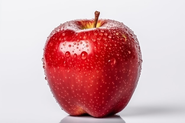 Seizoensgebonden appelfruit dat op witte achtergrond wordt geïsoleerd