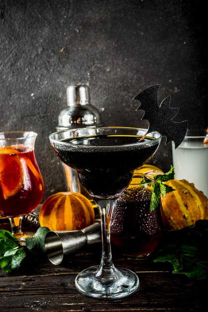 Selectie van Halloween-cocktaildranken