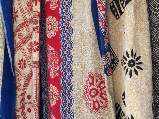 Selectie van traditionele sjaals
