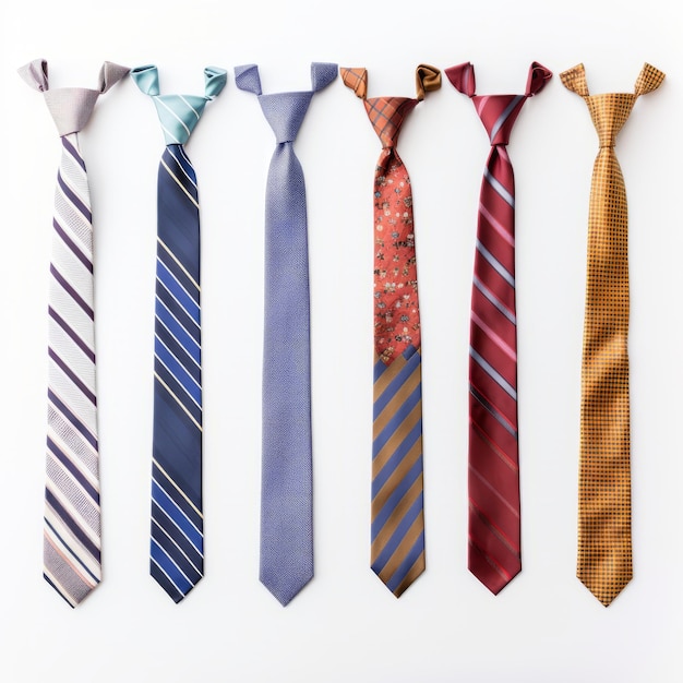 Selectie van verschillende stijlen van stropdassen