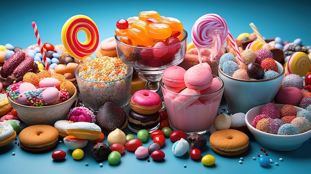 Selectie van voedingsmiddelen met een hoog suikergehalte Generatieve Ai