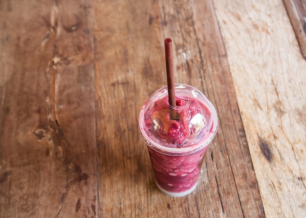 Selectieve focus bij bosbessensmoothie