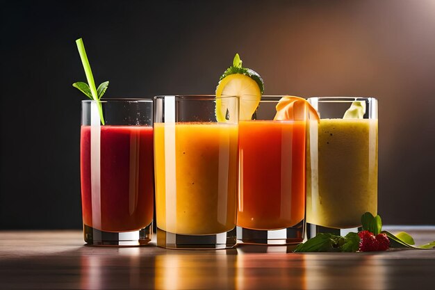 a selection of drinks including cucumber, cucumber, and melon.